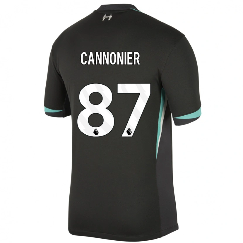 Danxen Enfant Maillot Oakley Cannonier #87 Noir Anthracite Blanc Tenues Extérieur 2024/25 T-Shirt