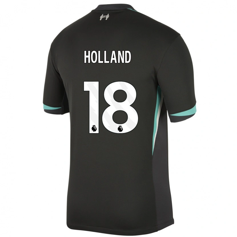 Danxen Enfant Maillot Ceri Holland #18 Noir Anthracite Blanc Tenues Extérieur 2024/25 T-Shirt