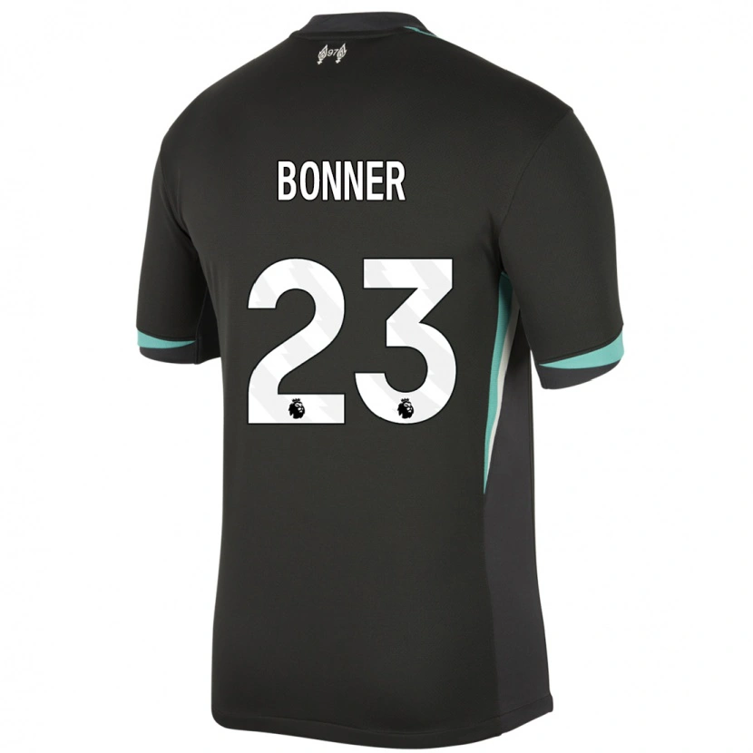 Danxen Enfant Maillot Gemma Bonner #23 Noir Anthracite Blanc Tenues Extérieur 2024/25 T-Shirt