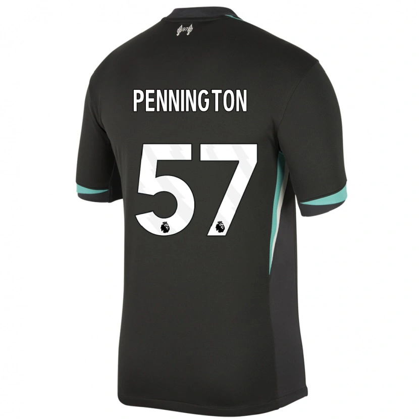 Danxen Enfant Maillot Cody Pennington #57 Noir Anthracite Blanc Tenues Extérieur 2024/25 T-Shirt