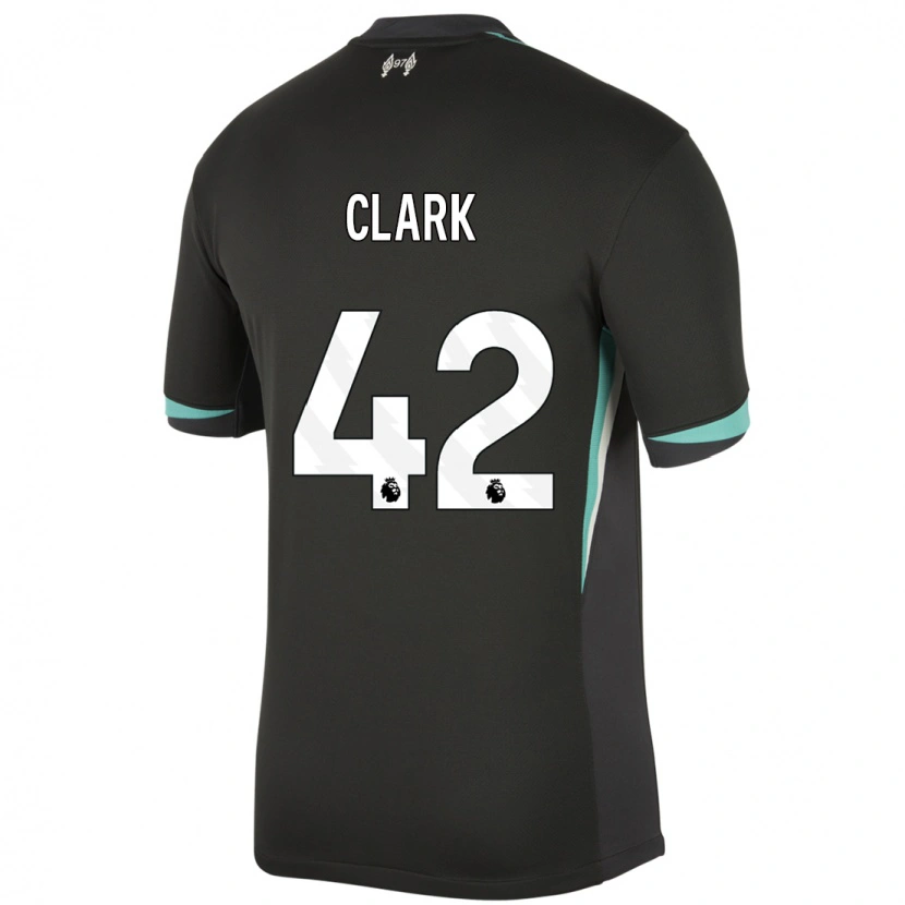 Danxen Enfant Maillot Bobby Clark #42 Noir Anthracite Blanc Tenues Extérieur 2024/25 T-Shirt