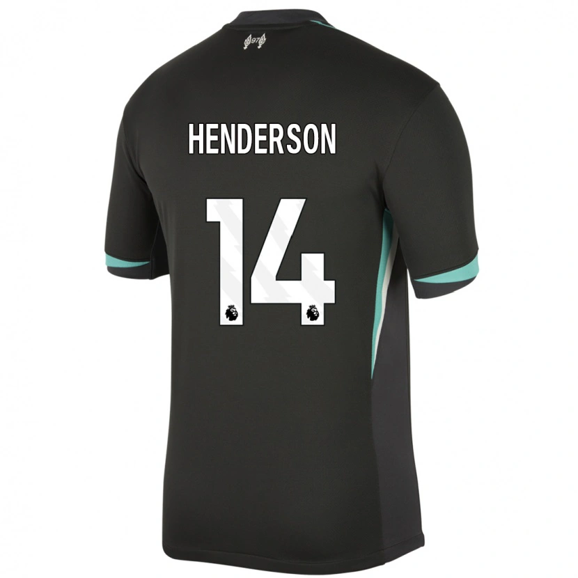 Danxen Enfant Maillot Henderson #14 Noir Anthracite Blanc Tenues Extérieur 2024/25 T-Shirt