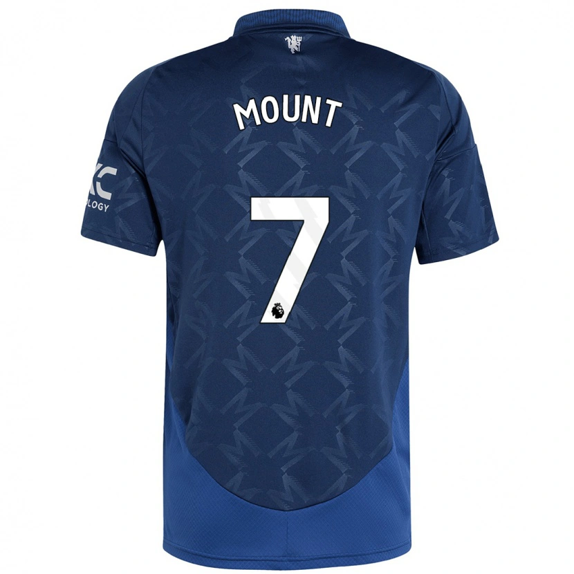 Danxen Enfant Maillot Mason Mount #7 Indigo Tenues Extérieur 2024/25 T-Shirt