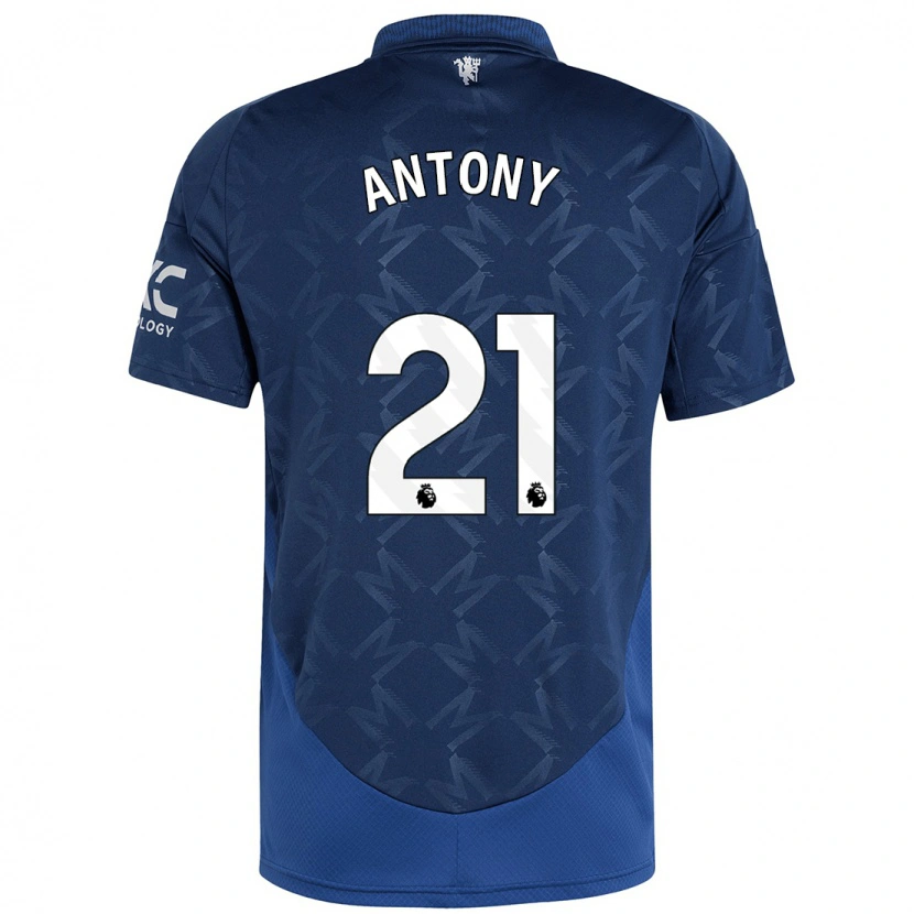 Danxen Enfant Maillot Antony #21 Indigo Tenues Extérieur 2024/25 T-Shirt