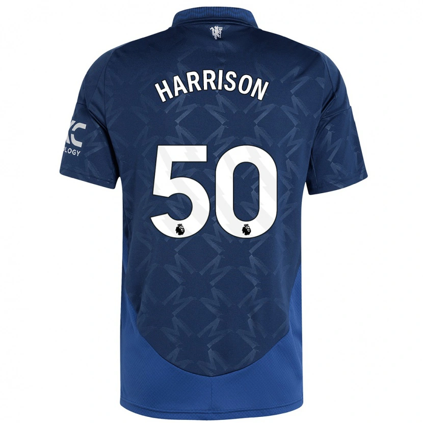 Danxen Enfant Maillot Elyh Harrison #50 Indigo Tenues Extérieur 2024/25 T-Shirt