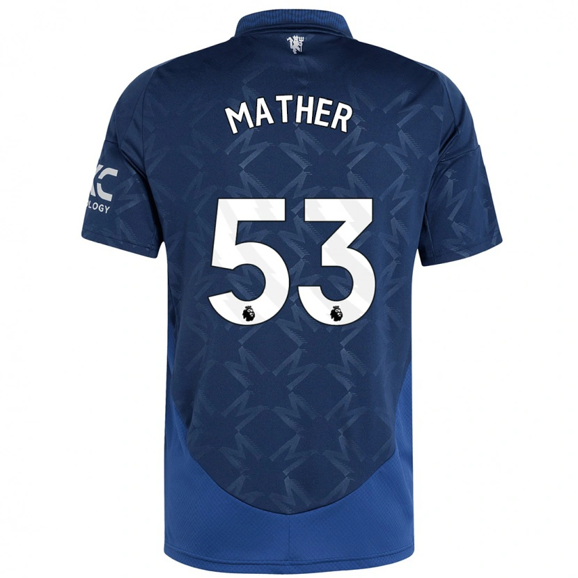 Danxen Enfant Maillot Sam Mather #53 Indigo Tenues Extérieur 2024/25 T-Shirt