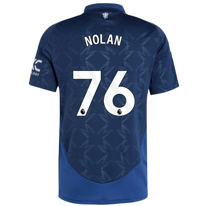 Danxen Enfant Maillot James Nolan #76 Indigo Tenues Extérieur 2024/25 T-Shirt