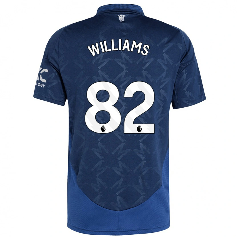 Danxen Enfant Maillot Ethan Williams #82 Indigo Tenues Extérieur 2024/25 T-Shirt