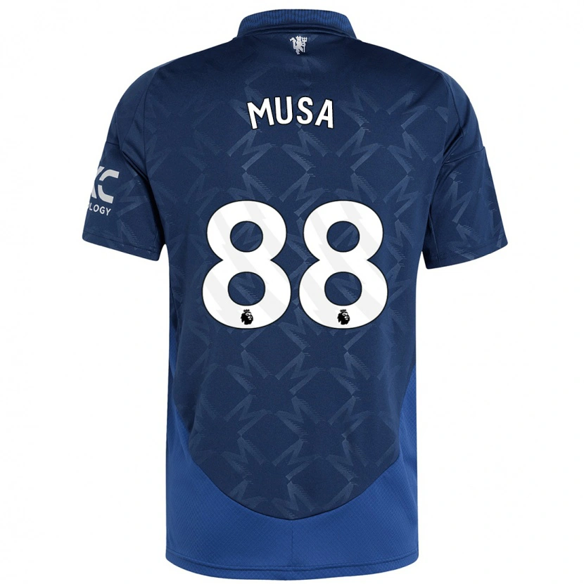 Danxen Enfant Maillot Victor Musa #88 Indigo Tenues Extérieur 2024/25 T-Shirt