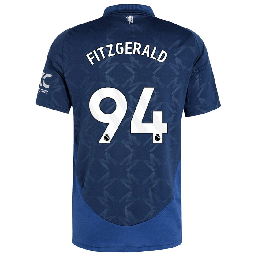 Danxen Enfant Maillot Jayce Fitzgerald #94 Indigo Tenues Extérieur 2024/25 T-Shirt