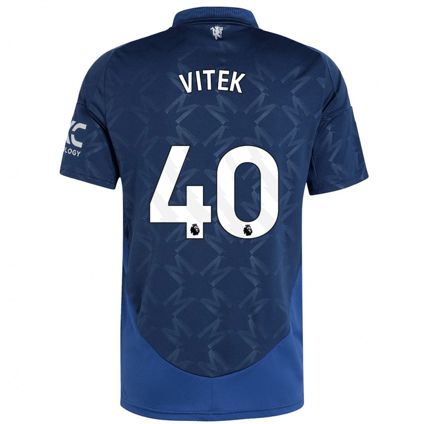 Danxen Enfant Maillot Radek Vitek #40 Indigo Tenues Extérieur 2024/25 T-Shirt