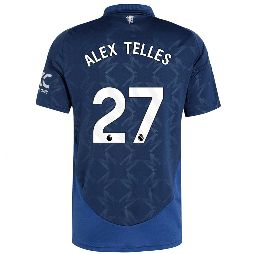 Danxen Enfant Maillot Alex Nicolao Telles #27 Indigo Tenues Extérieur 2024/25 T-Shirt