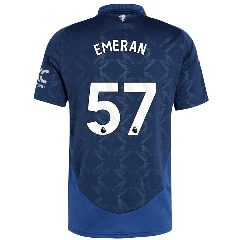 Danxen Enfant Maillot Noam Emeran #57 Indigo Tenues Extérieur 2024/25 T-Shirt