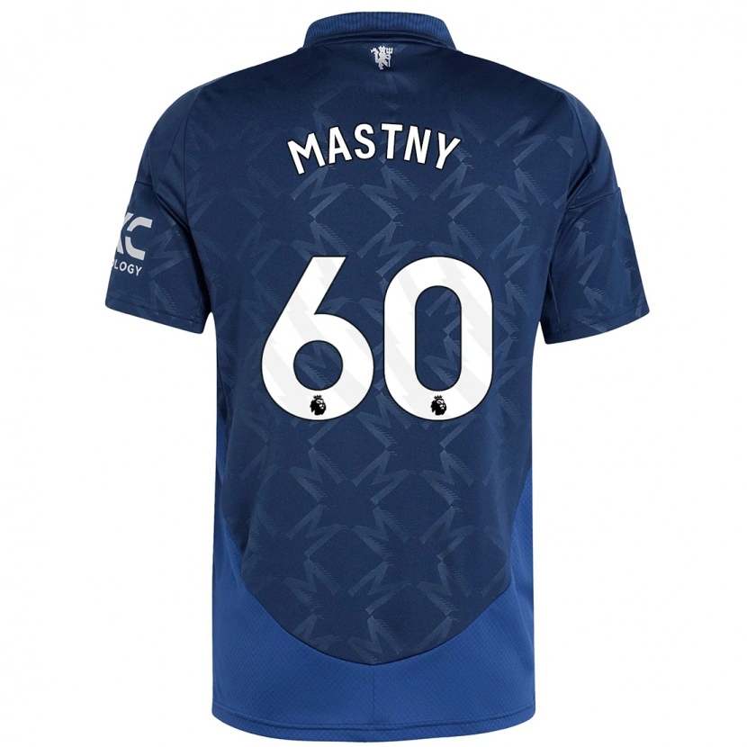 Danxen Enfant Maillot Ondrej Mastny #60 Indigo Tenues Extérieur 2024/25 T-Shirt