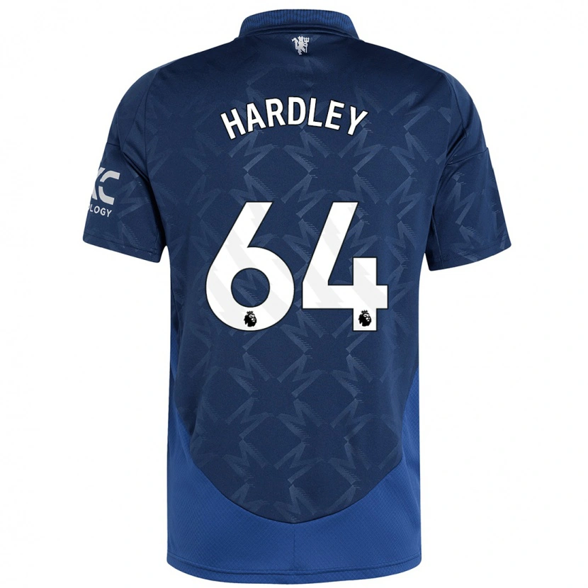 Danxen Enfant Maillot Bjorn Hardley #64 Indigo Tenues Extérieur 2024/25 T-Shirt