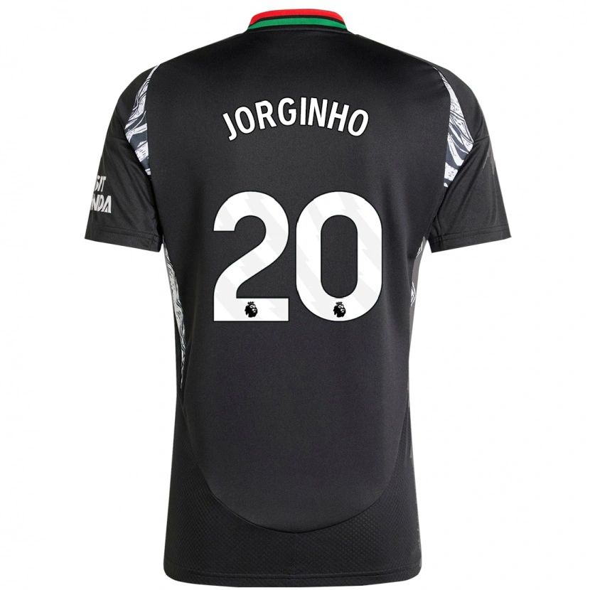 Danxen Enfant Maillot Jorginho #20 Noir Tenues Extérieur 2024/25 T-Shirt