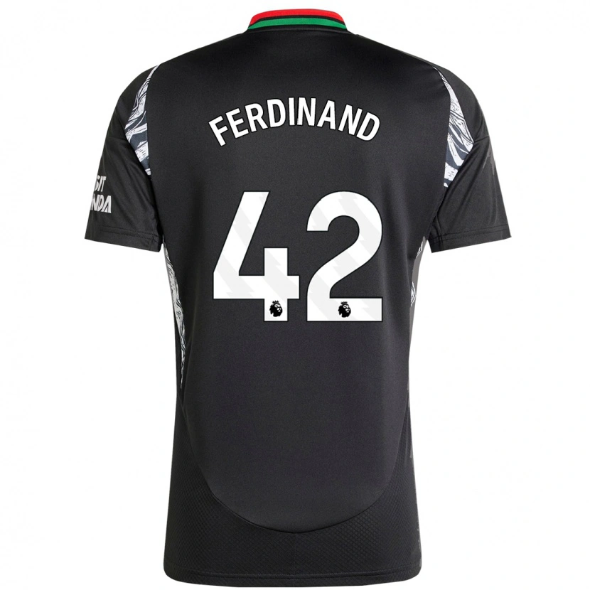 Danxen Enfant Maillot Seb Ferdinand #42 Noir Tenues Extérieur 2024/25 T-Shirt