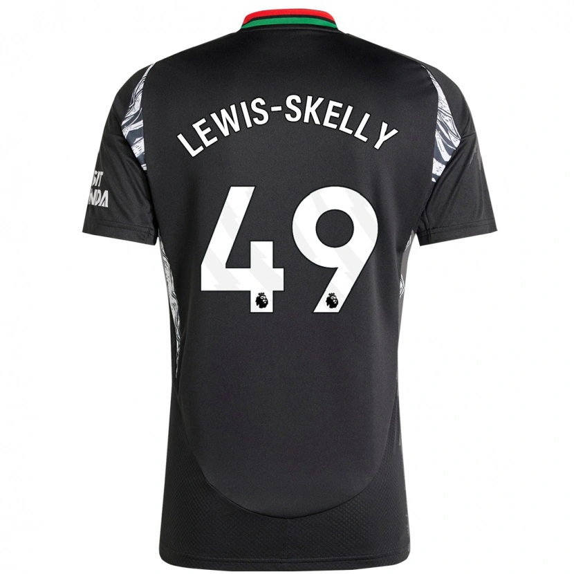 Danxen Enfant Maillot Myles Lewis-Skelly #49 Noir Tenues Extérieur 2024/25 T-Shirt