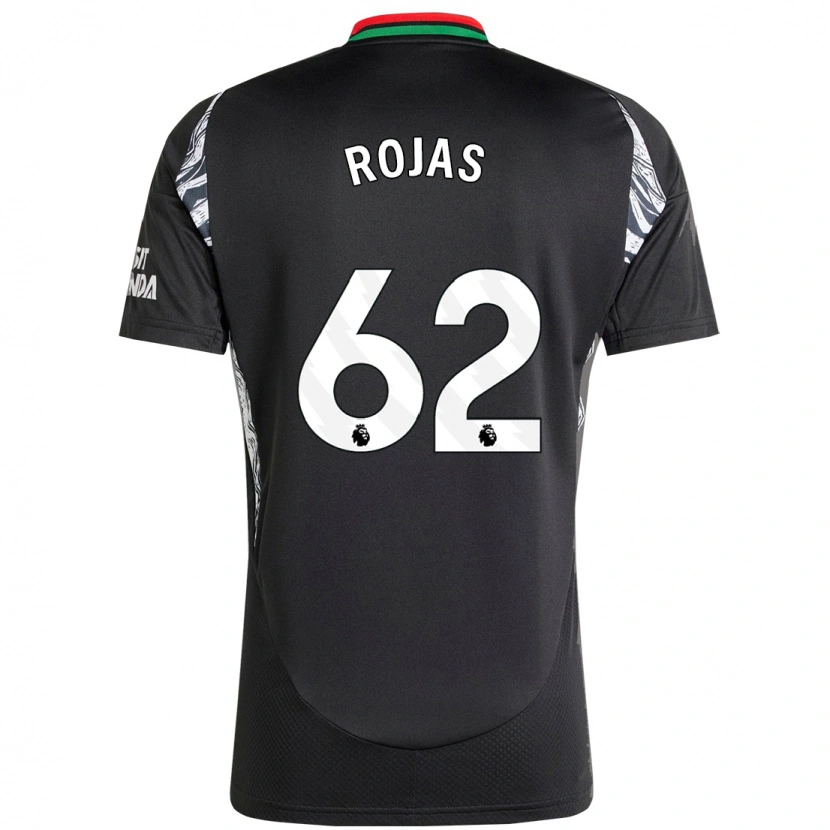 Danxen Enfant Maillot Alexei Rojas #62 Noir Tenues Extérieur 2024/25 T-Shirt