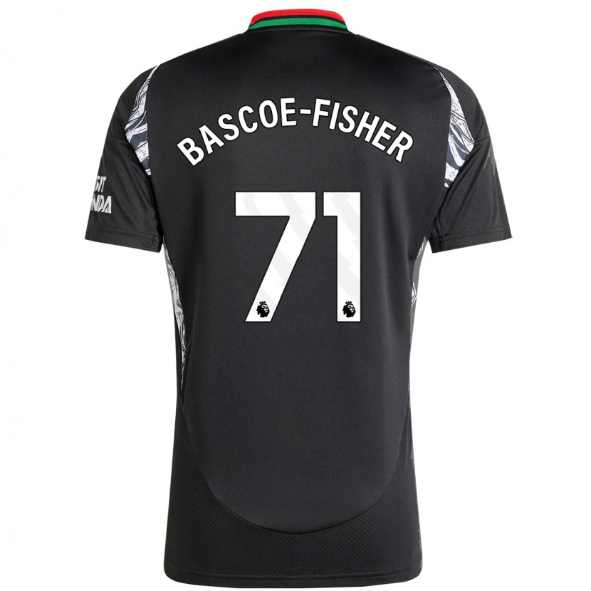 Danxen Enfant Maillot Jakai Bascoe-Fisher #71 Noir Tenues Extérieur 2024/25 T-Shirt