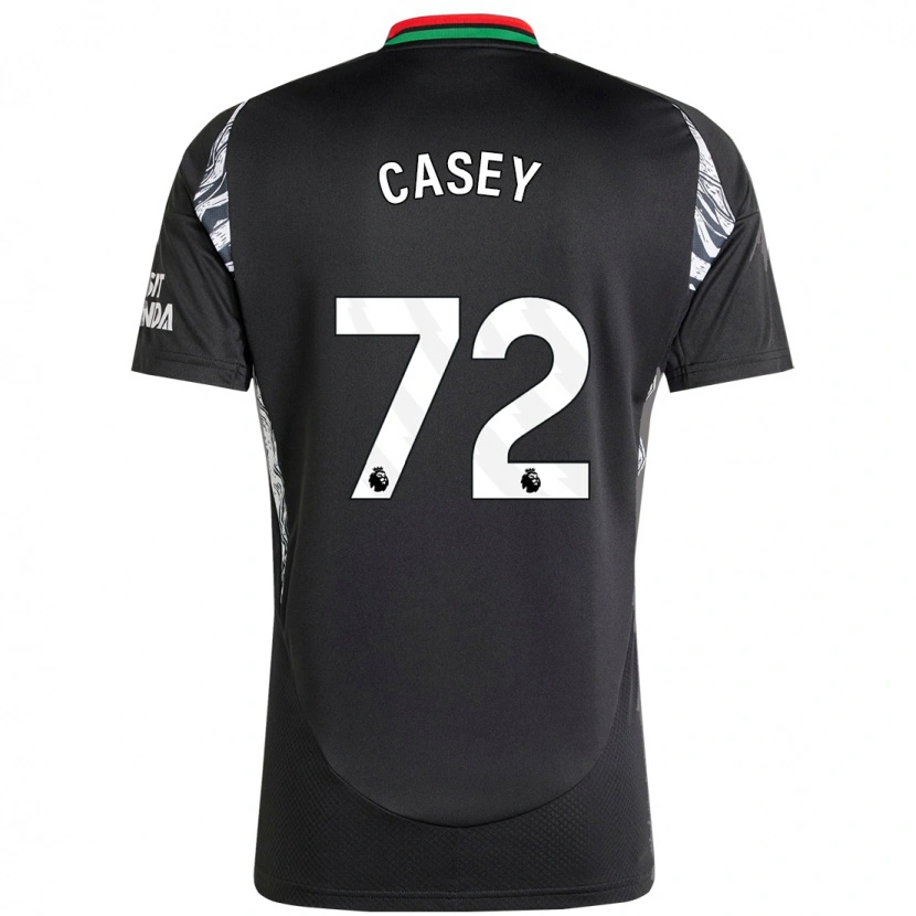 Danxen Enfant Maillot Dan Casey #72 Noir Tenues Extérieur 2024/25 T-Shirt