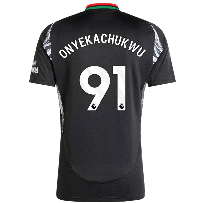 Danxen Enfant Maillot Samuel Onyekachukwu #91 Noir Tenues Extérieur 2024/25 T-Shirt