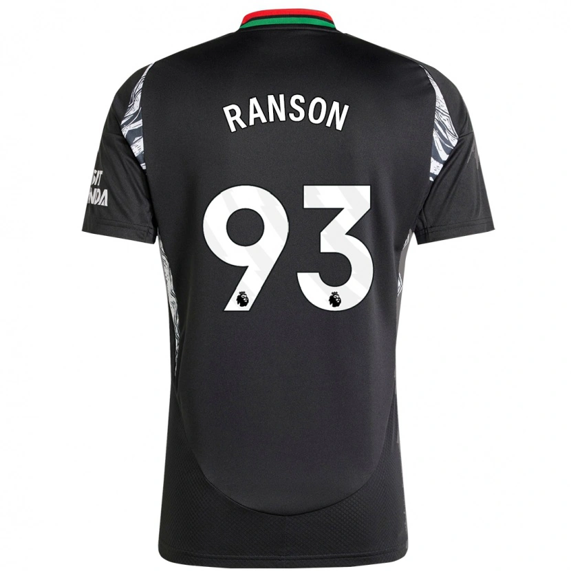 Danxen Enfant Maillot Khari Ranson #93 Noir Tenues Extérieur 2024/25 T-Shirt