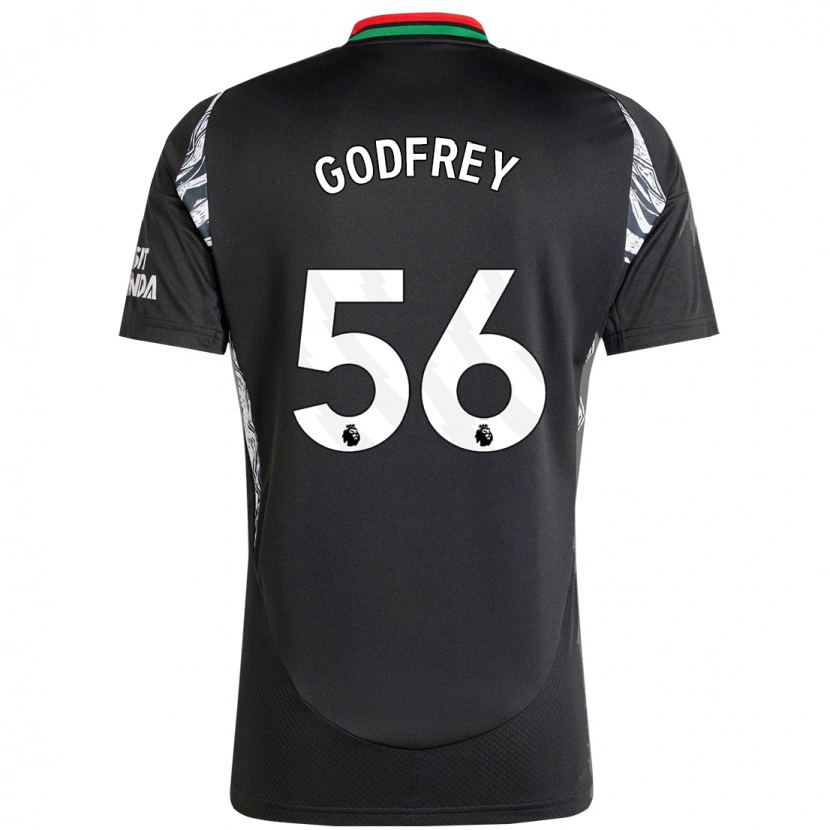 Danxen Enfant Maillot Freya Godfrey #56 Noir Tenues Extérieur 2024/25 T-Shirt