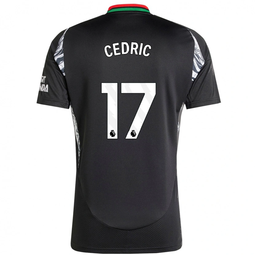 Danxen Enfant Maillot Cédric Soares #17 Noir Tenues Extérieur 2024/25 T-Shirt