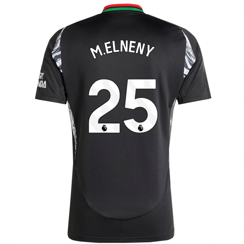 Danxen Enfant Maillot Mohamed Elneny #25 Noir Tenues Extérieur 2024/25 T-Shirt