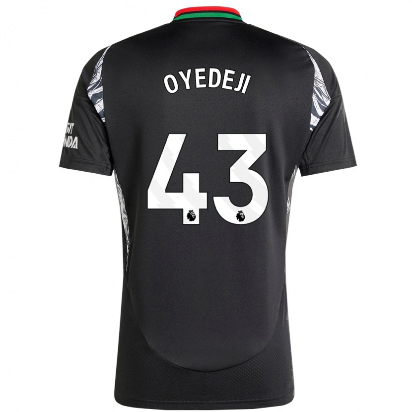 Danxen Enfant Maillot Nathan Butler Oyedeji #43 Noir Tenues Extérieur 2024/25 T-Shirt