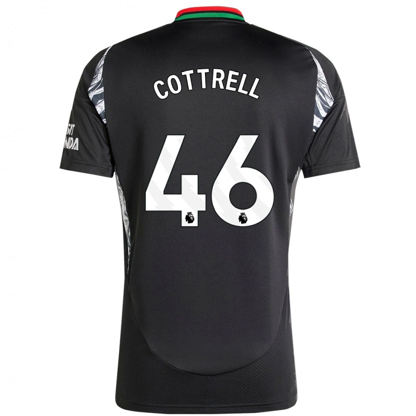 Danxen Enfant Maillot Ben Cottrell #46 Noir Tenues Extérieur 2024/25 T-Shirt