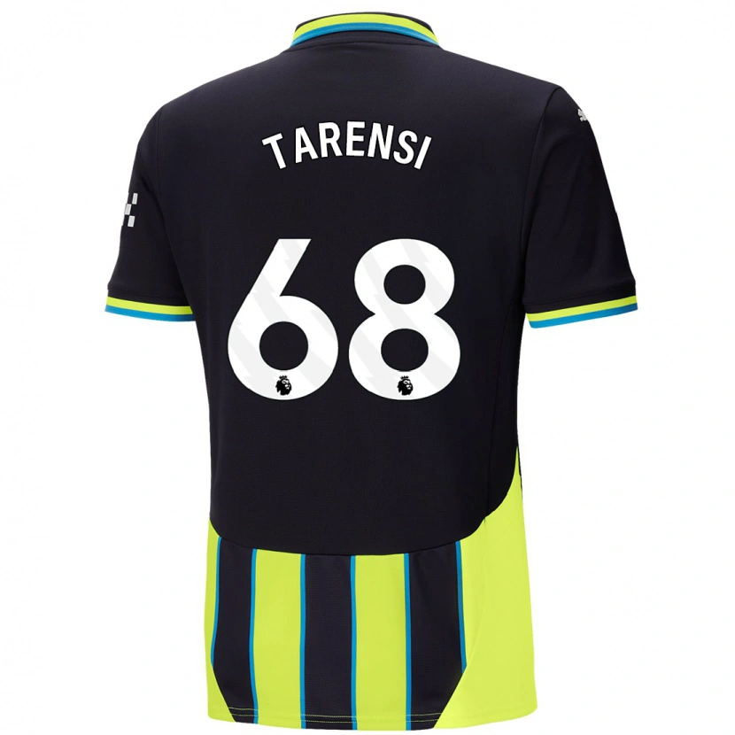 Danxen Enfant Maillot Oscar Tarensi #68 Bleu Jaune Tenues Extérieur 2024/25 T-Shirt