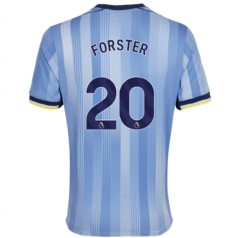 Danxen Enfant Maillot Fraser Forster #20 Bleu Clair Tenues Extérieur 2024/25 T-Shirt