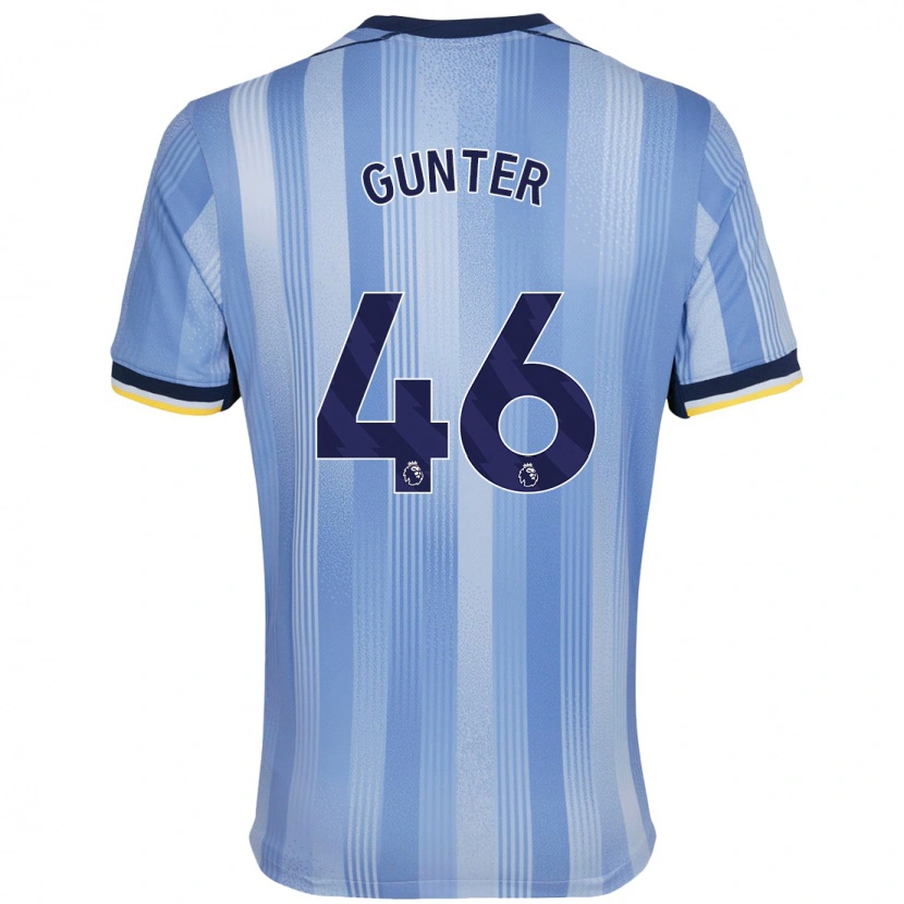 Danxen Enfant Maillot Luca Gunter #46 Bleu Clair Tenues Extérieur 2024/25 T-Shirt