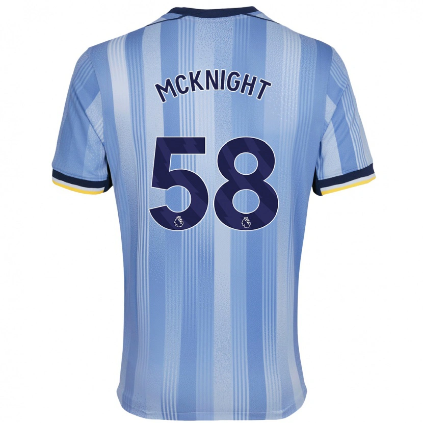 Danxen Enfant Maillot Maxwell Mcknight #58 Bleu Clair Tenues Extérieur 2024/25 T-Shirt