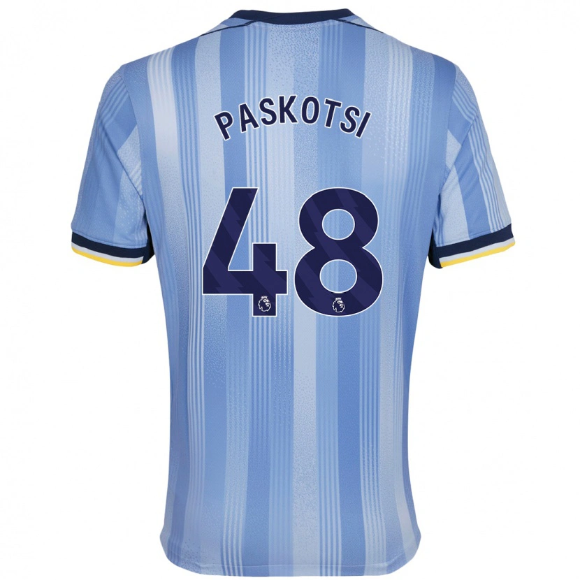 Danxen Enfant Maillot Maksim Paskotsi #48 Bleu Clair Tenues Extérieur 2024/25 T-Shirt