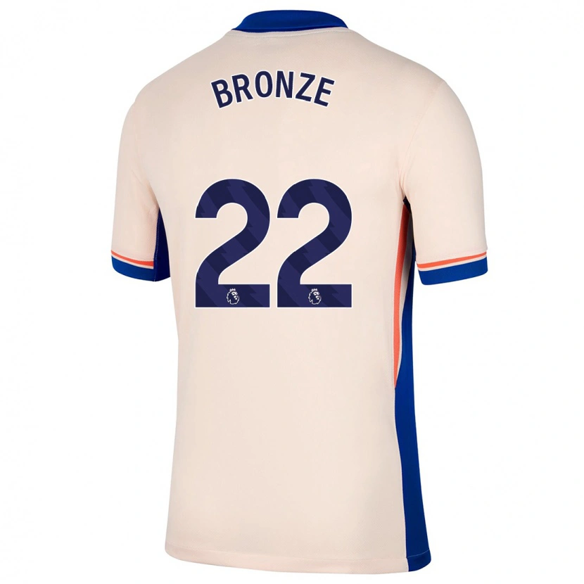 Danxen Enfant Maillot Lucy Bronze #22 Beige Clair Tenues Extérieur 2024/25 T-Shirt