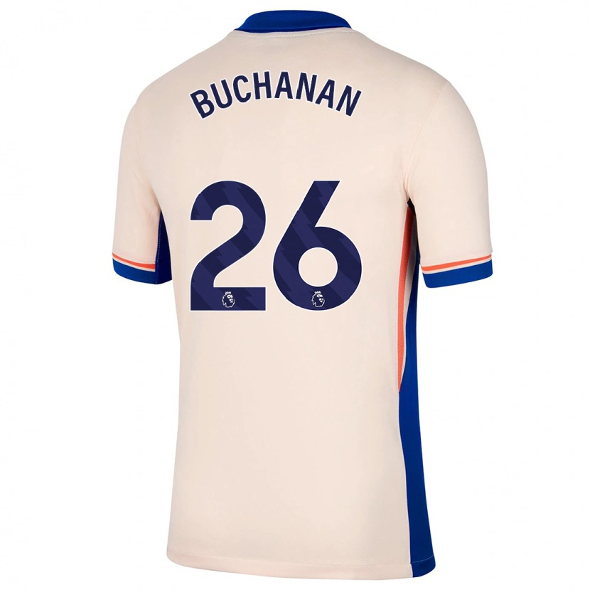 Danxen Enfant Maillot Kadeisha Buchanan #26 Beige Clair Tenues Extérieur 2024/25 T-Shirt