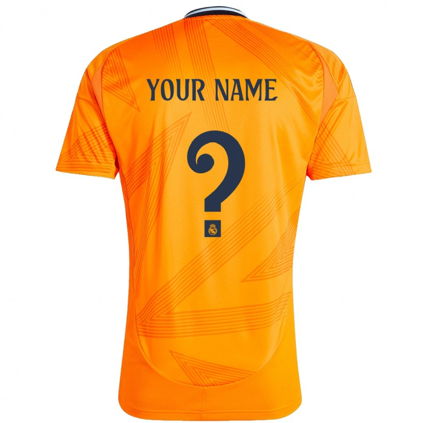 Danxen Enfant Maillot Votre Nom #0 Orange Tenues Extérieur 2024/25 T-Shirt