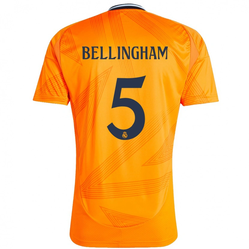 Danxen Enfant Maillot Jude Bellingham #5 Orange Tenues Extérieur 2024/25 T-Shirt