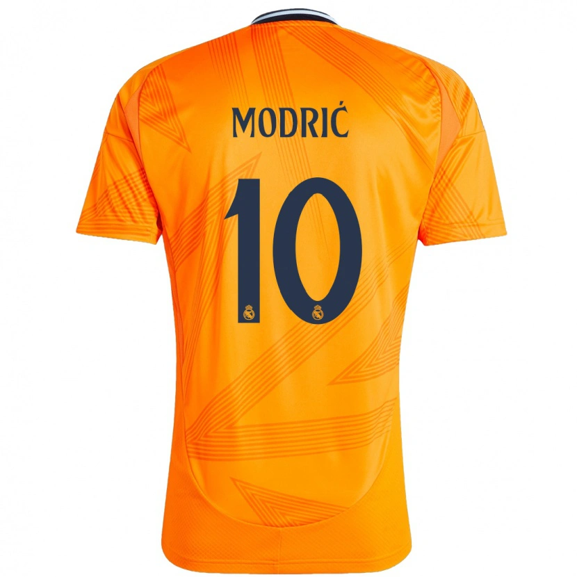 Danxen Enfant Maillot Luka Modric #10 Orange Tenues Extérieur 2024/25 T-Shirt