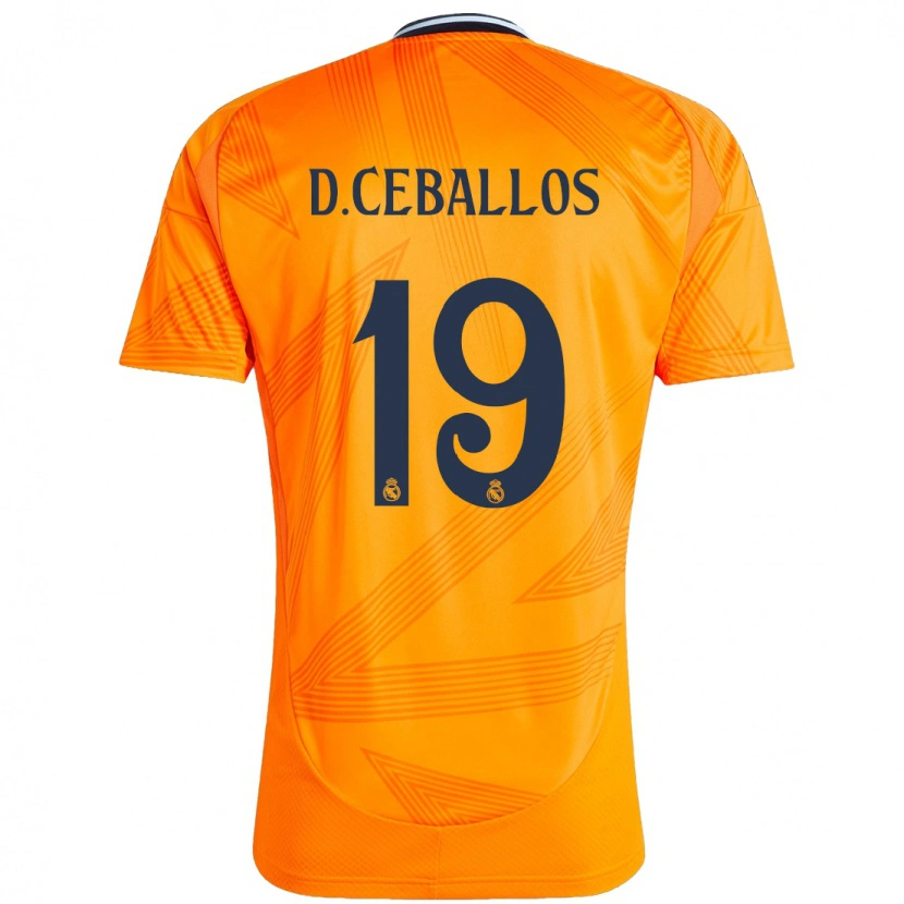 Danxen Enfant Maillot Dani Ceballos #19 Orange Tenues Extérieur 2024/25 T-Shirt