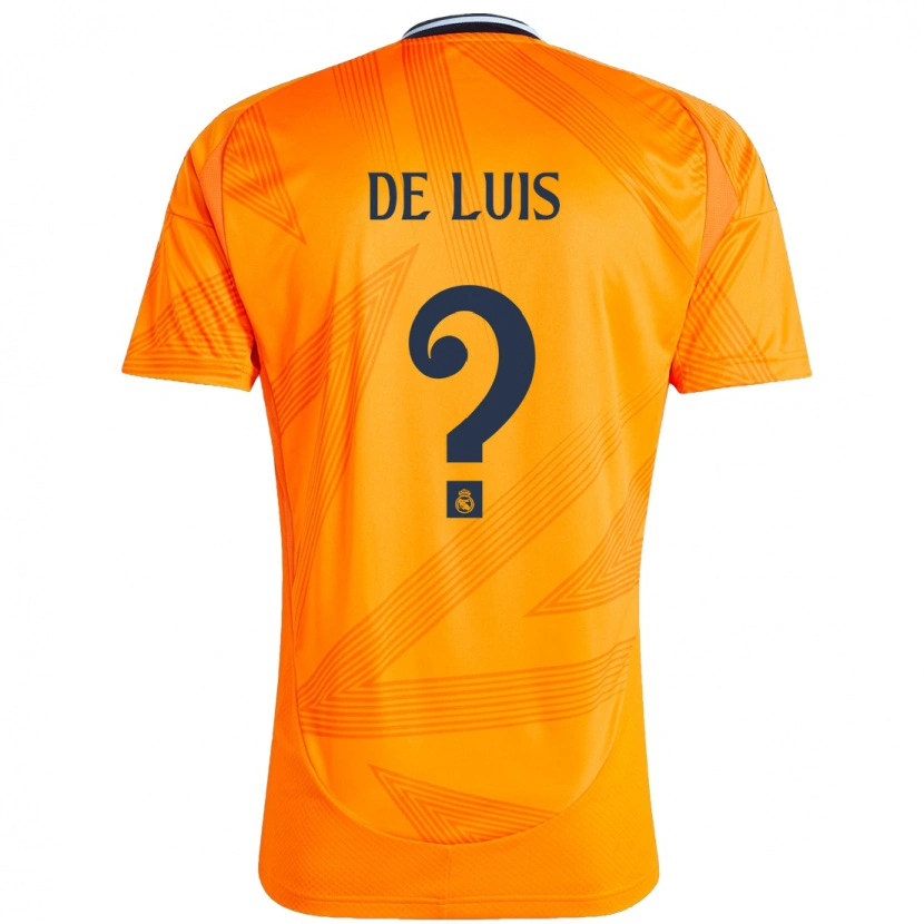 Danxen Enfant Maillot Mario De Luis #0 Orange Tenues Extérieur 2024/25 T-Shirt