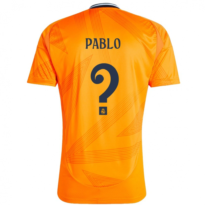 Danxen Enfant Maillot Pablo Ramón #0 Orange Tenues Extérieur 2024/25 T-Shirt