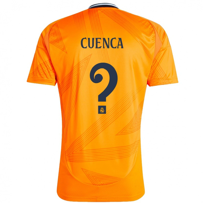 Danxen Enfant Maillot David Cuenca #0 Orange Tenues Extérieur 2024/25 T-Shirt