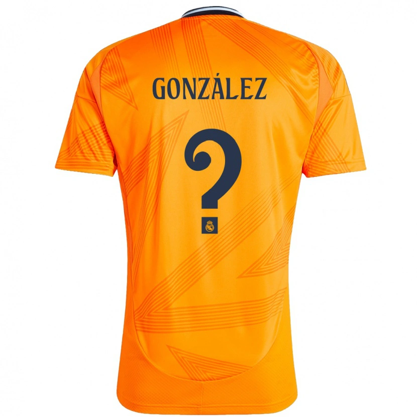 Danxen Enfant Maillot Álvaro González #0 Orange Tenues Extérieur 2024/25 T-Shirt