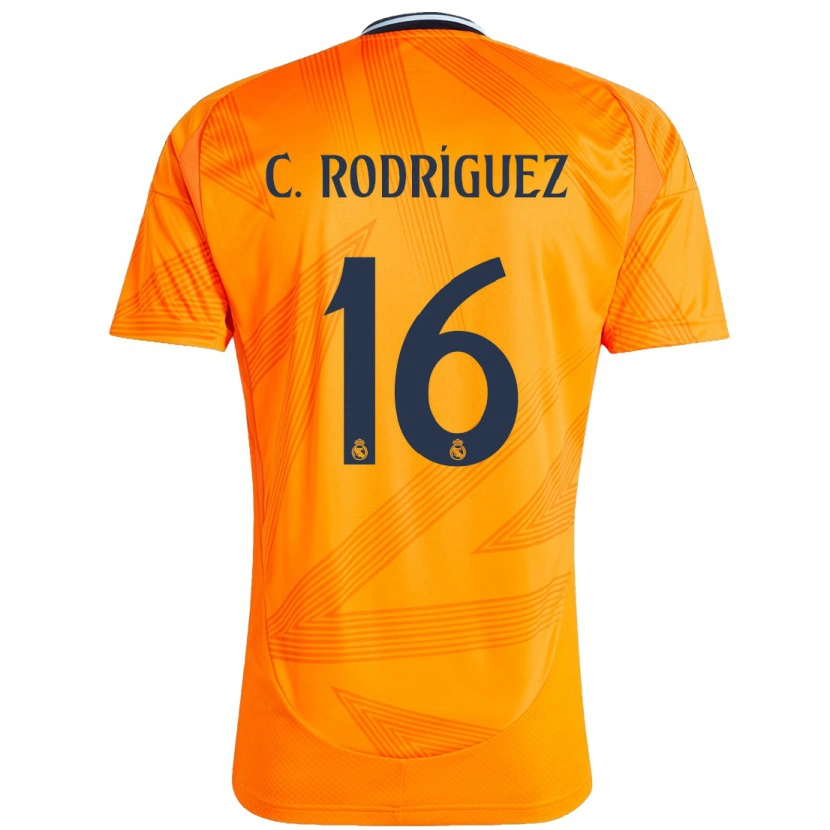 Danxen Enfant Maillot Carlos Rodríguez #16 Orange Tenues Extérieur 2024/25 T-Shirt