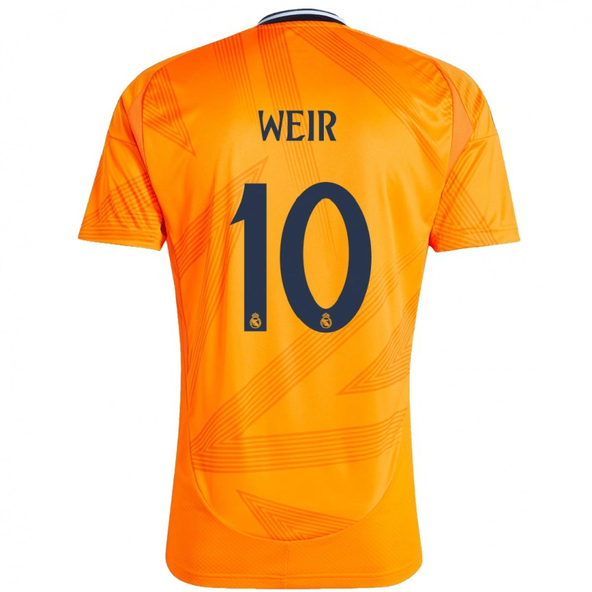 Danxen Enfant Maillot Caroline Weir #10 Orange Tenues Extérieur 2024/25 T-Shirt