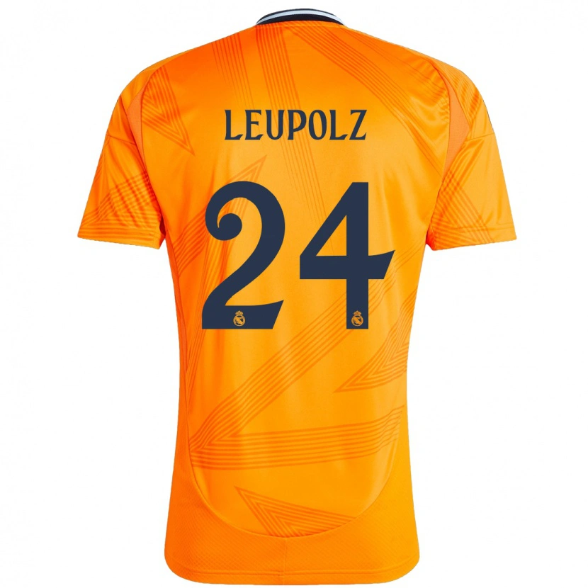 Danxen Enfant Maillot Melanie Leupolz #24 Orange Tenues Extérieur 2024/25 T-Shirt